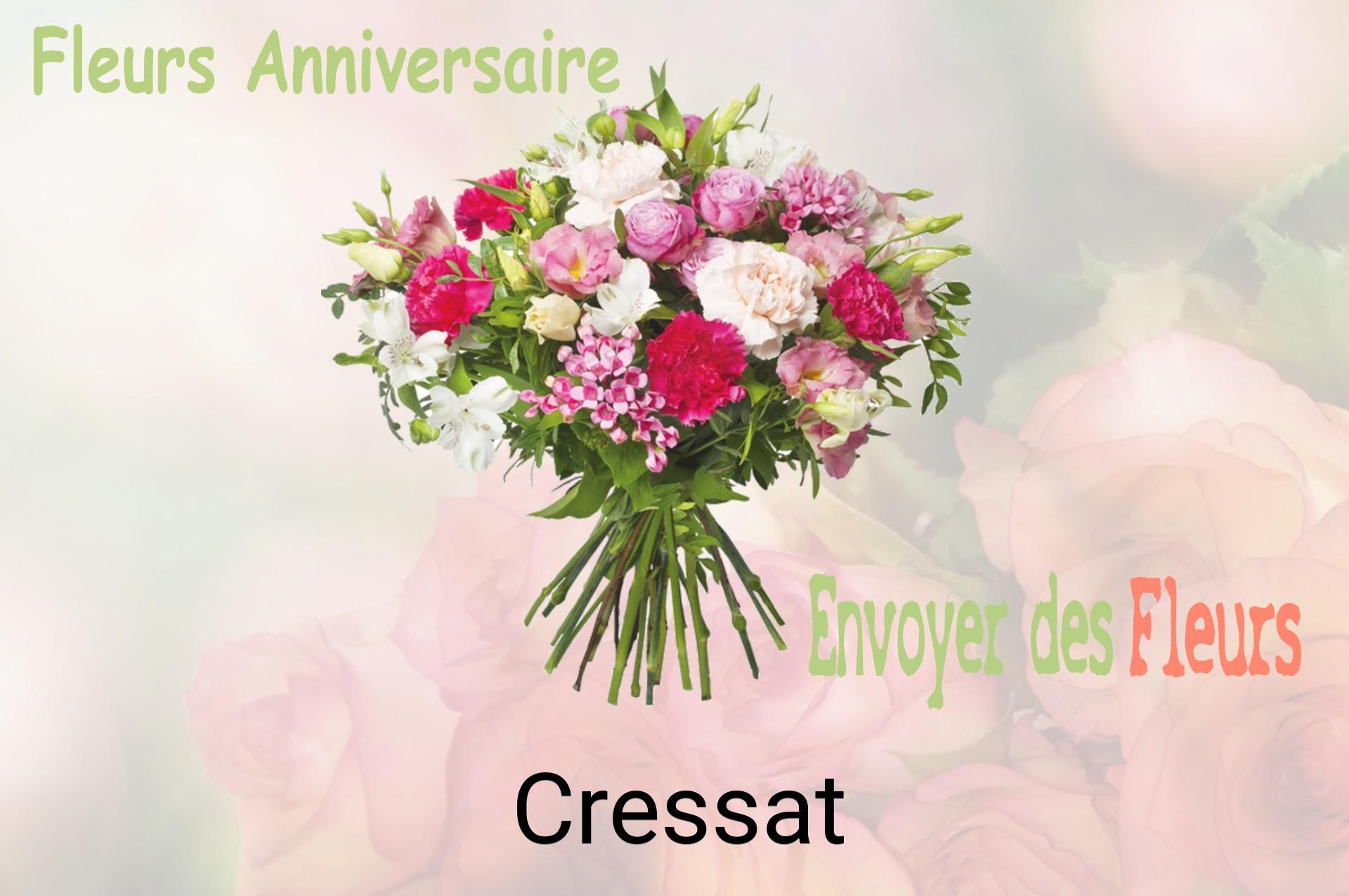 Bouquet de fleurs d’anniversaire livré à Cressat